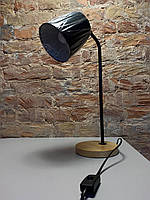 Настольная лампа Торшер Лампа на тумбу черная ALBERTO E27 LUMANO + ПОДАРОК