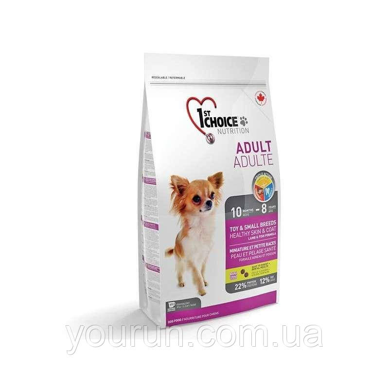 1st Choice Adult Toy and Small breed Lamb and Fish Сухий корм для дорослих собак міні та малих порід 350 гр