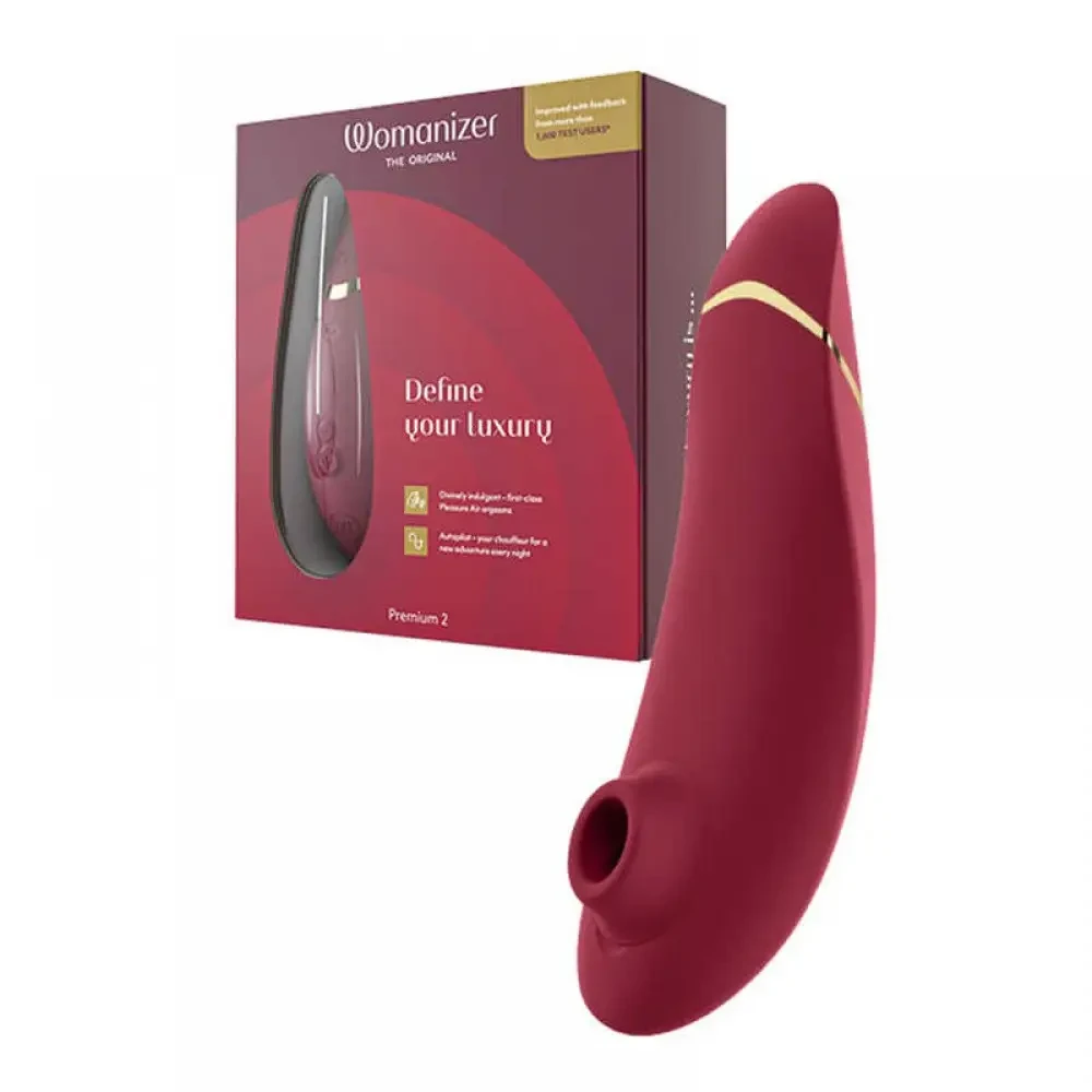 Вакуумний кліторальний стимулятор Womanizer Premium 2 Bordeaux