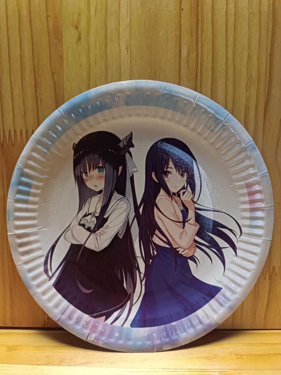 Тарілки паперові аніме/Клинок Демонав, що розсікає 18 см (Поштучно)