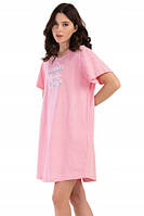 Ночная рубашка короткий рукав пижама комплект для дома и сна ночная сорочка хлопок трикотаж Vienetta (Турция)