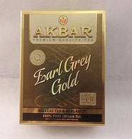 Чай Акбар Akbar черный крупнолистовой с бергамотом Earl Grey Gold 80г
