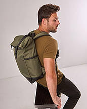 Ролтоп рюкзак трансформер, Rolltop Backpack KHAKI, фото 2