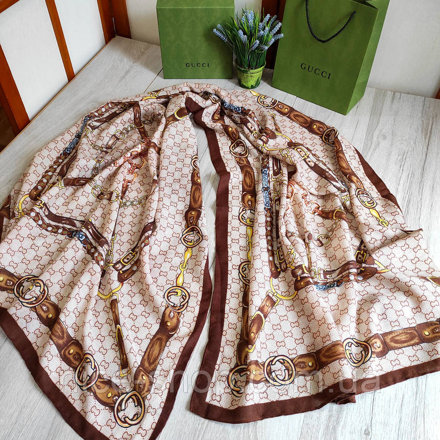Палантин в стилі Gucci віскоза, фото 1