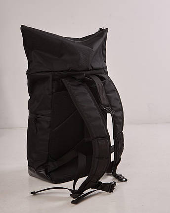 Ролтоп рюкзак трансформер, Rolltop Backpack чорний, фото 2