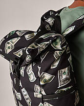 Ролтоп рюкзак трансформер, Rolltop Backpack Dollars, фото 3
