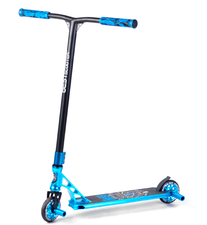 Труковий самокат Best Scooter бірюзовий HIC-система пеги алюмінієвий диск та дека анодоване фарбування PU 110мм