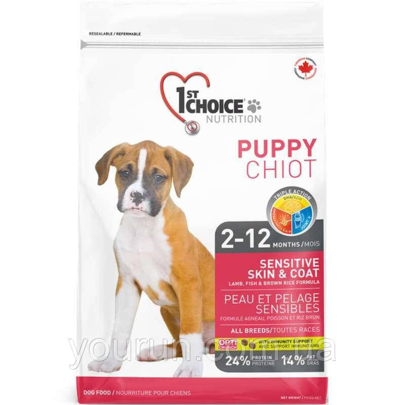 1st Choice Sensitive Skin&Coat Puppy - корм для щенят схильних до алергії та чутливої шкіри 6 кг
