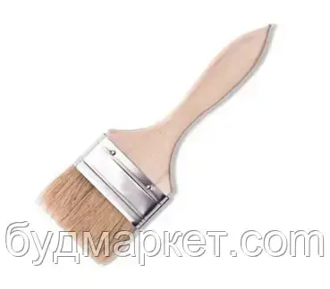 Пензель плоский Стандарт, натур. щетина 25 мм