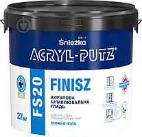 Zniezka Акрил-Путц Фініш шпаклівка, відро, 27 кг, 24 шт/пал