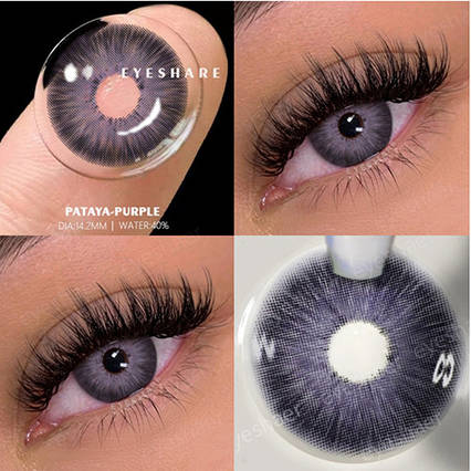 Фіолетові контактні лінзи Pattaya