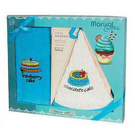 Набір рушників кухонних Nilteks Marisol — cake (50*70 + 50*50)