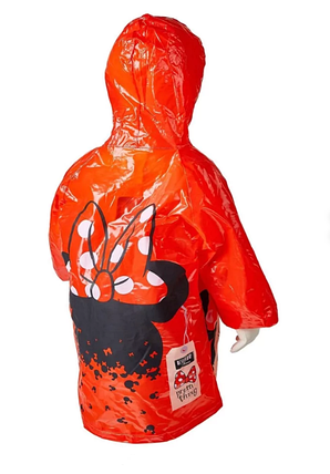 Плащ-дощовик Disney Мінні Маус (Minnie), із сумкою, червоний, синій, рожевий, фото 2