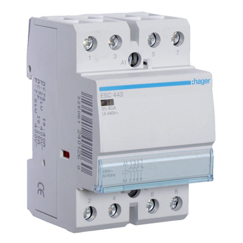 Контактор ESC443 40A 3НО+1НЗ 230V 3м Hager