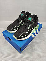 Мужские кроссовки Adidas ZX 2K Boost Black&Green 40-45