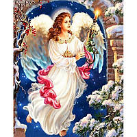 Алмазная мозаика "Рождественский ангел" Алмазная мозаика 50x60см DM-385