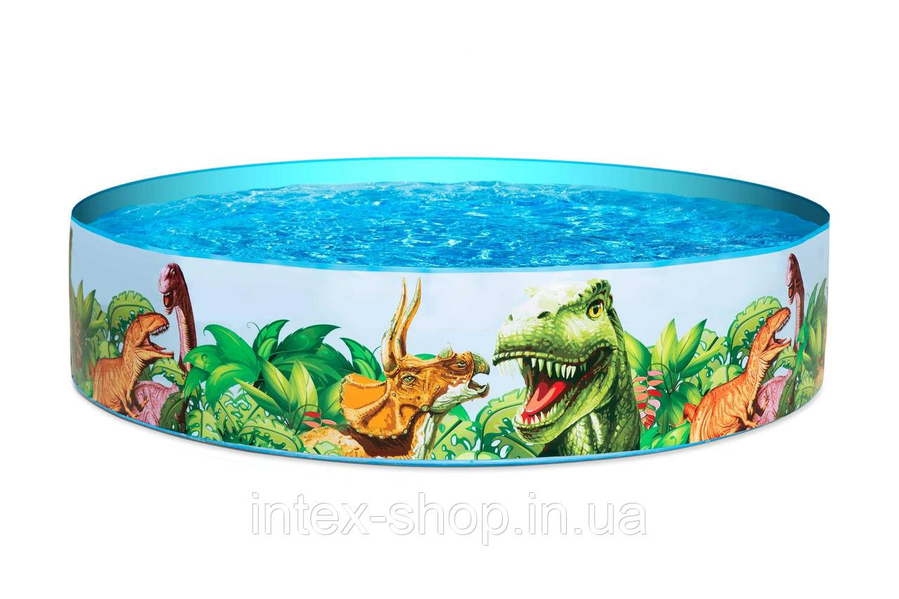 Наливний дитячий басейн Bestway 55022 (Динозаври)(183x38 см)