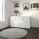 Комод з 2 дверцятами та 4 ящиками з ДСП 03013, фото 2