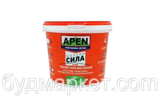 Клей монтажний APEN "Шалена сила" для важких конструкцій, 12 кг