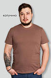 Чоловіча футболка однотонна прямого силуету, кулір "СТАНДАРТ" GBI Хакі 1043, фото 9