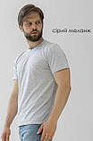 Чоловіча футболка однотонна прямого силуету, кулір "СТАНДАРТ" GBI Електрик, фото 7