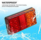 Ліхтар на причіп світлодіодний led задній 12v, 24v 2 шт.
стоп габарит поворот, фото 2