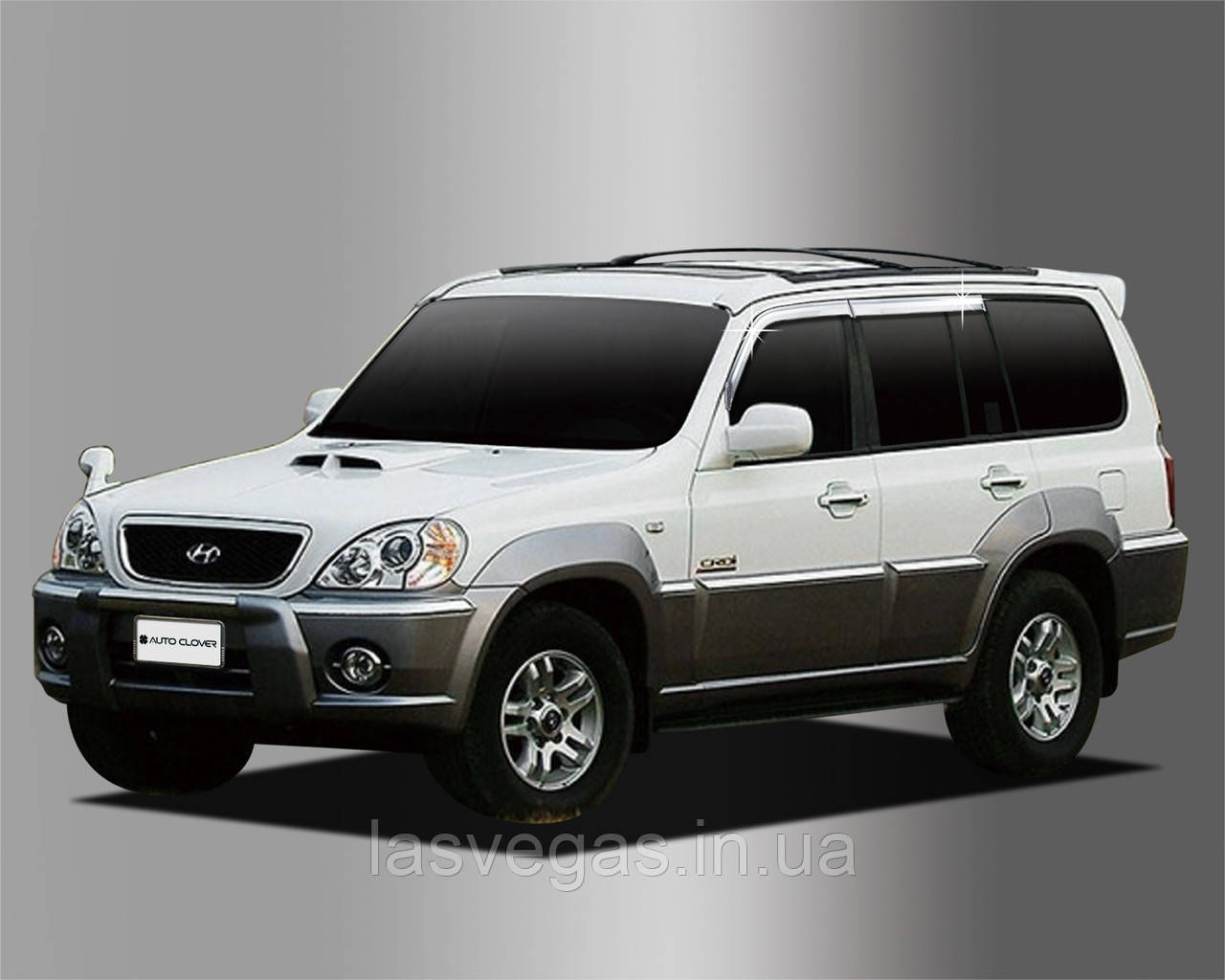 Дефлектори вікон, (вітровики) Hyundai Terracan 2001-2007 (Autoclover/Корея), фото 1