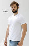 Чоловіча футболка однотонна прямого силуету, кулір "СТАНДАРТ" GBI Бірюзовий, фото 8