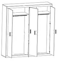 Шафа Сара SZF4D  2080х1960х490мм Гербор, фото 4