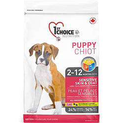 1st Choice Sensitive Skin&Coat Puppy - корм для щенят схильних до алергії та чутливої шкіри 2.72кг