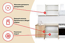 Кухонний гарнітур, кухня "Одеса" 1,5 м, фото 3