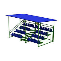 Трибуна с крышей на уличную спортплощадку