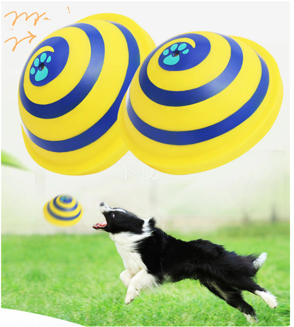 Іграшка для домашніх собак диск із писальним звуком Woof Glider