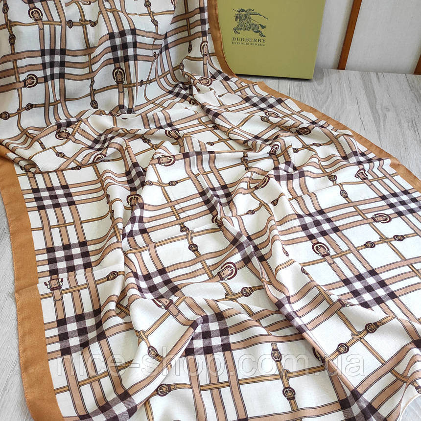 Палантин в стилі Burberry віскоза, фото 1