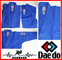 Кімоно для дзюдо синє Daedo Gold JU1113 підвищеної щільності 450 гр./м.кв тренувальний та змагань костюм