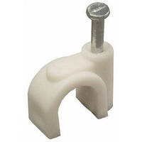 Скоба для круглого кабелю із цвяхом 3,0 мм (100шт)