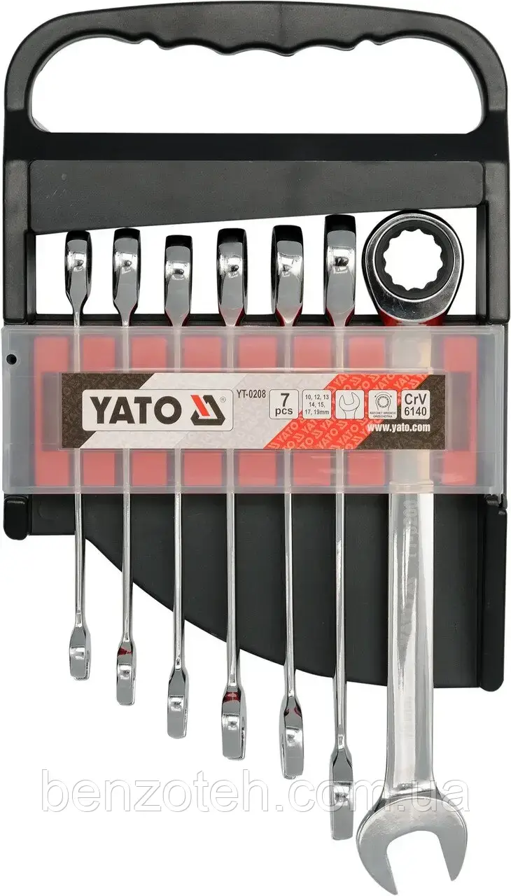 Набір ріжкових ключів YATO 10-19 мм. (7 штук) YT-0208
