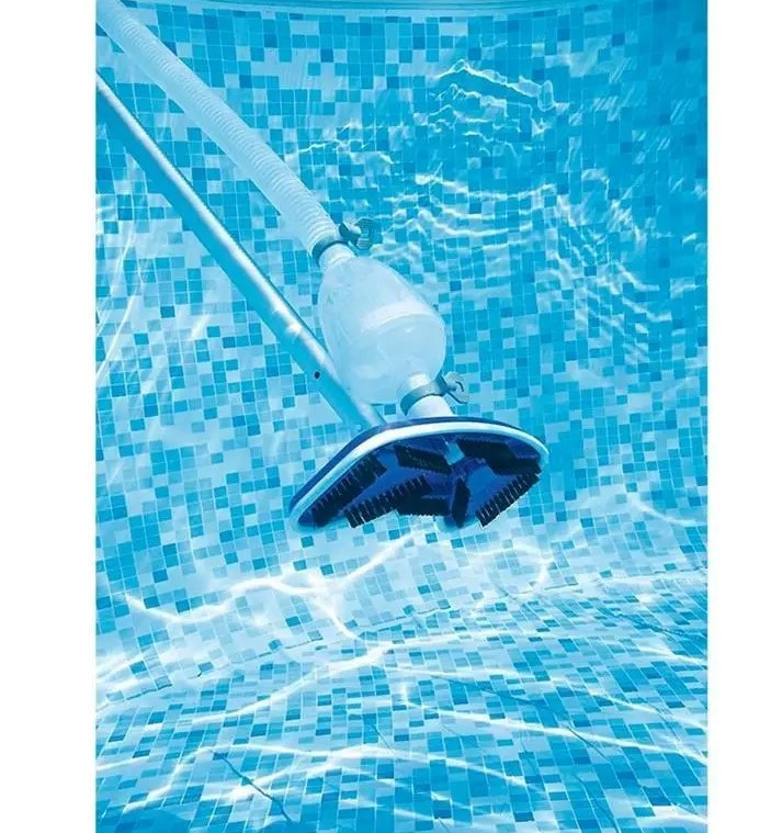 Ручной пылесос для бассейна Bestway Deluxe со шлангом 7,5 м, скиммером и сачком поверхностным - фото 6 - id-p1819555051