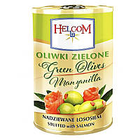 Оливки Helcom 280 г Зелені з лососем