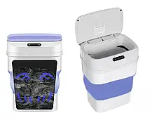 Сенсорне відро для сміття, Автоматичне складане відро, Розумний кошик для сміття, фото 2