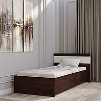 Односпальне ліжко для підлітка Еверест Соната 90х200 венге + білий