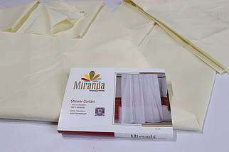 Штора для ванни Miranda Plain Бежева, фото 5