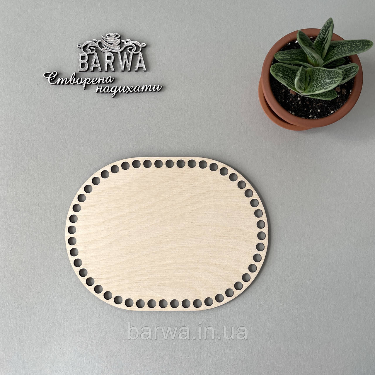 Овальне дно для кошика, 15*20 см