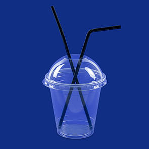 Стакани пластикові під купольну кришку 300 мл без кришки