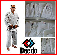 Кимоно для дзюдо белое Daedo Gold JU1113 повышенной плотности 450 гр./м.кв тренировочное и соревнований костюм