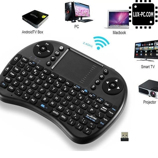 Беспроводная мини-клавиатура i8 для смарт ТВ/ПК/планшетов KEYBOARD - фото 2 - id-p1819613404