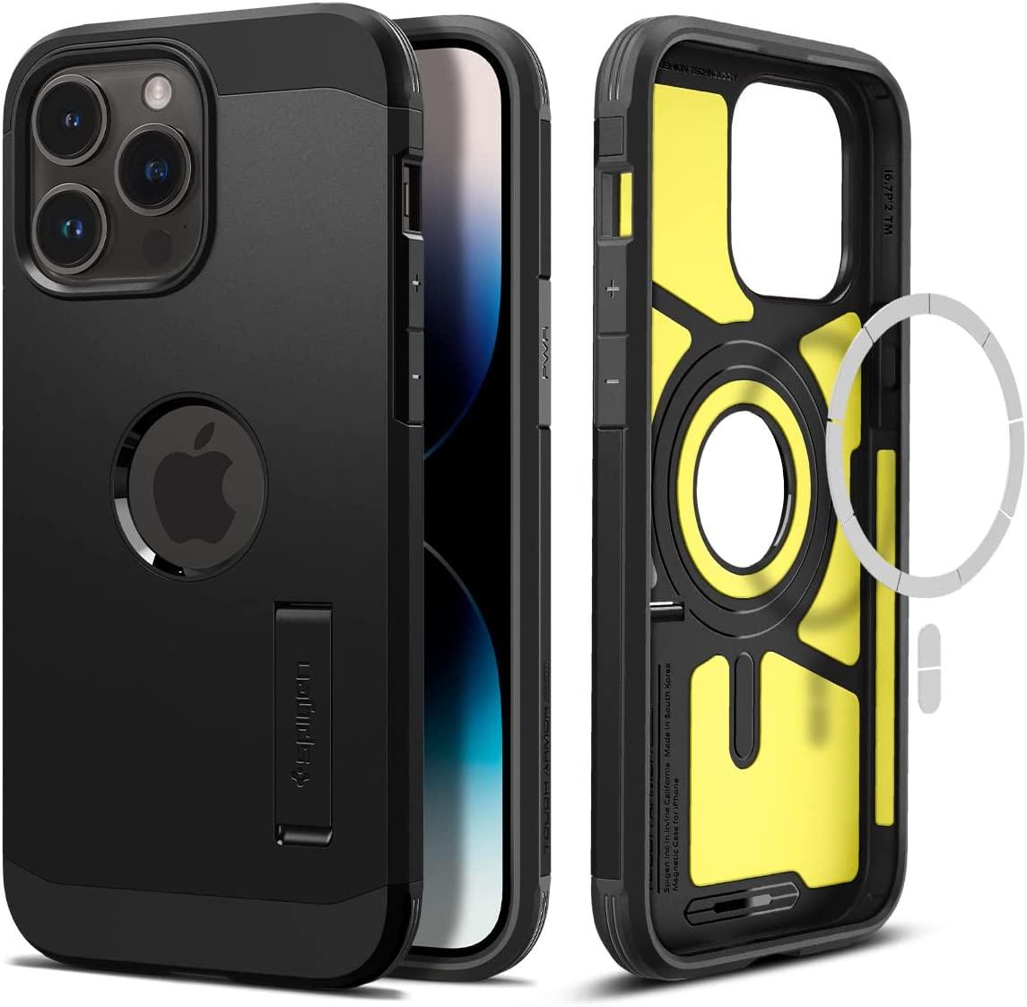 Чехол Spigen Tough Armor with MagSafe Black для iPhone 14 Pro ACS04985