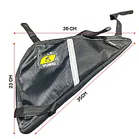 Велосипедна сумка в раму Yanho, трикутна вологостійка сумка для велосипеда.
