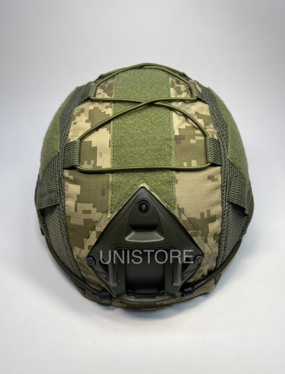 Кавер чохол на шолом каску фаст Fast Tor-D Піксель з тканини rip stop Розмір XL, фото 1