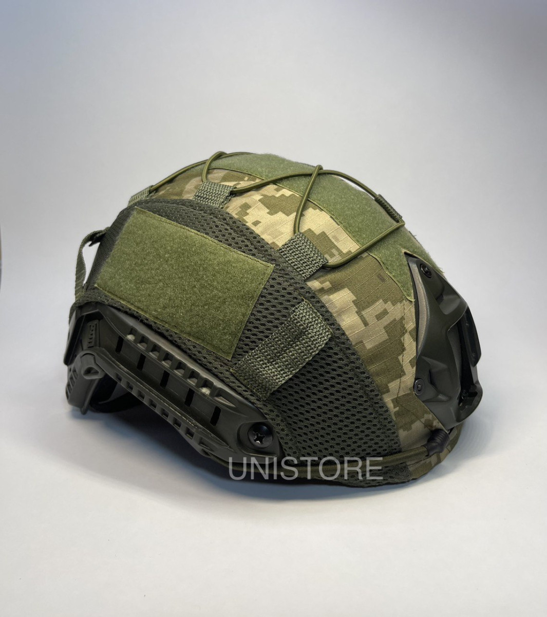 Кавер чохол на шолом каску фаст Fast Tor-D Піксель з тканини rip stop Розмір L, фото 1